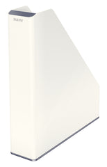 Leitz WOW Dual Colour Magazine File A4 White/Grey 53621001