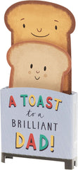 UK Greetings Father's Day Card for Dad - 3D Toast Design