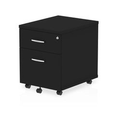 Dynamic Impulse 2 Drawer Mobile Pedestal Black I004298 DD