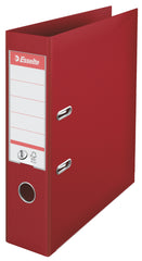 Esselte No.1 Lever Arch File Polypropylene A4 75mm Spine Width Burgundy (Pack 10) 811510 DD