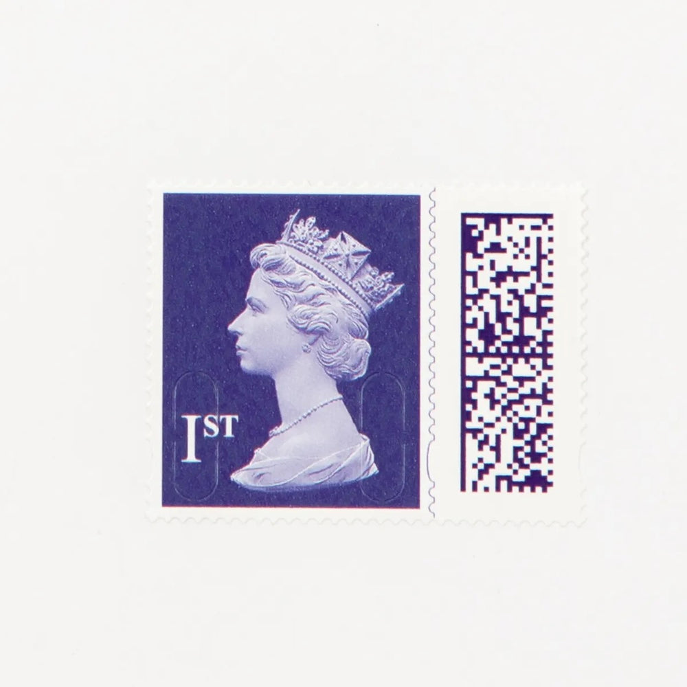 1st Class Stamp Book – Pack of 50 Self-Adhesive Stamps for UK Priority Mail