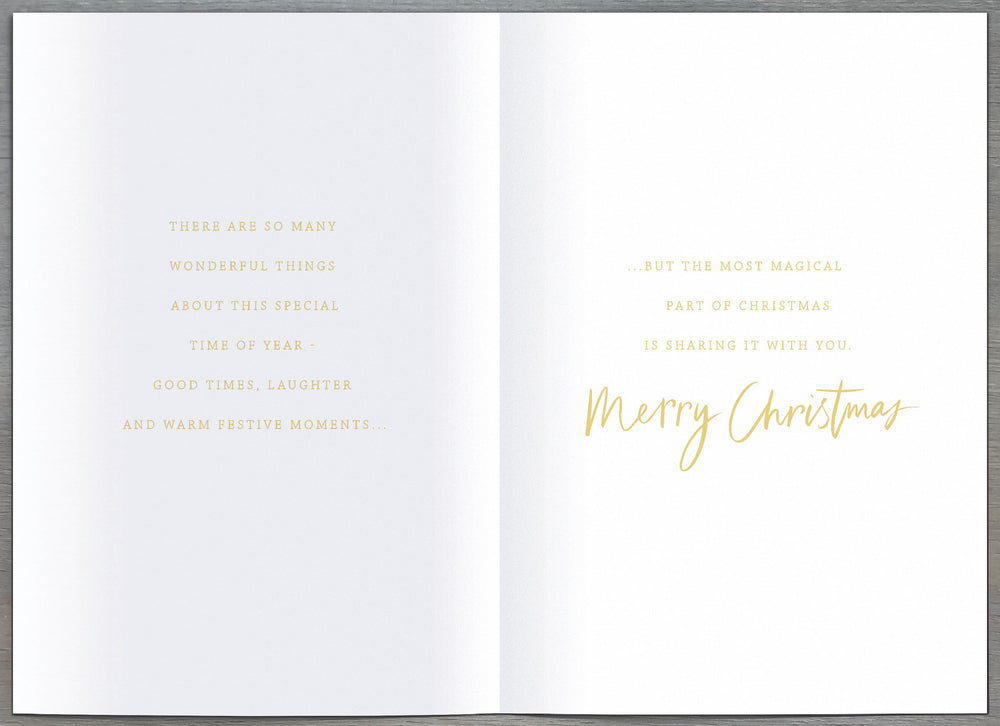 Christmas Tree City Scene-To My Amazing Husband Christmas Card