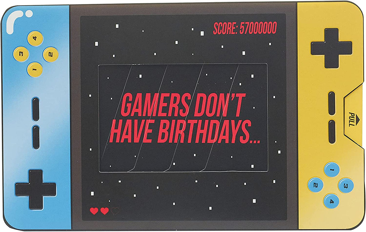 Game Design Open Male Birthday Card