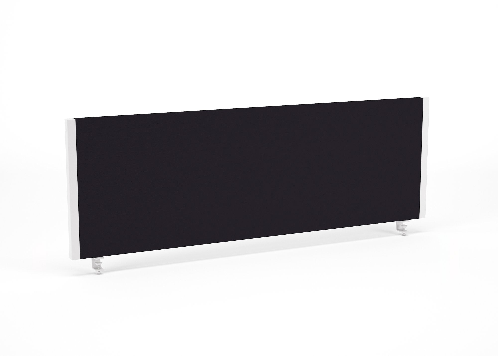 Impulse Straight Screen W1200 x D25 x H400mm Black With White Frame - I004620 DD