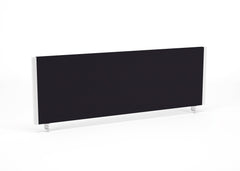 Impulse Straight Screen W1200 x D25 x H400mm Black With White Frame - I004620 DD