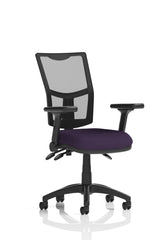 Dynamic Eclipse Plus III Medium Mesh Back Task Operator Office Chair Bespoke Tansy Purple Seat With Height Adjustable Arms - KCUP1779 DD
