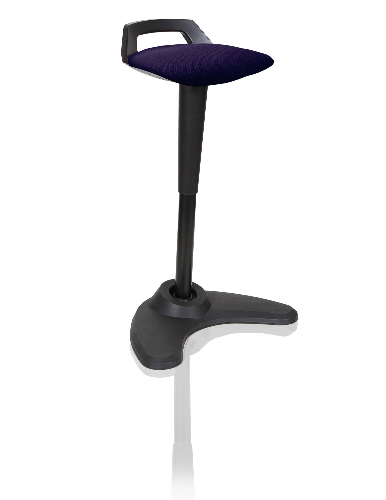 Dynamic Spry Stool Black Frame and Bespoke Colour Fabric Seat Tansy Purple - KCUP1206 DD