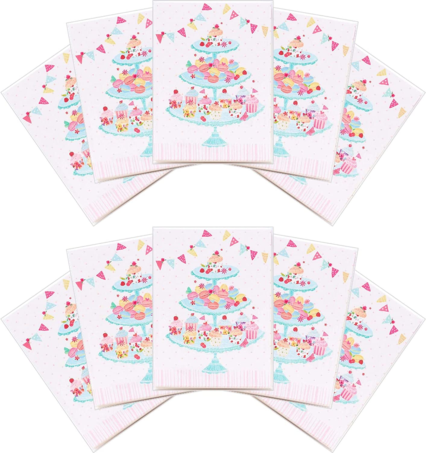 Multipack of 10 Greeting Cards Blank Inside for All Occasions