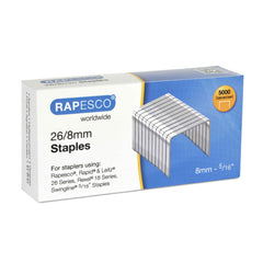 Rapesco 26/8mm Galvanised Staples (Pack 5000) - S11880Z3