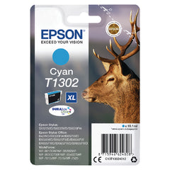Epson T1302 Stag Cyan High Yield Ink Cartridge 10ml - C13T13024012