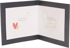 UK Greetings Valentine's Day Card For The One I Love - Golden Font Design