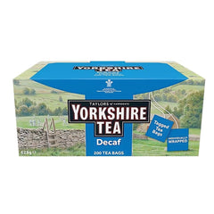 Yorkshire Tea Decaffeinated Tea Bags Enveloped and Tagged (Pack 200) - 0403540