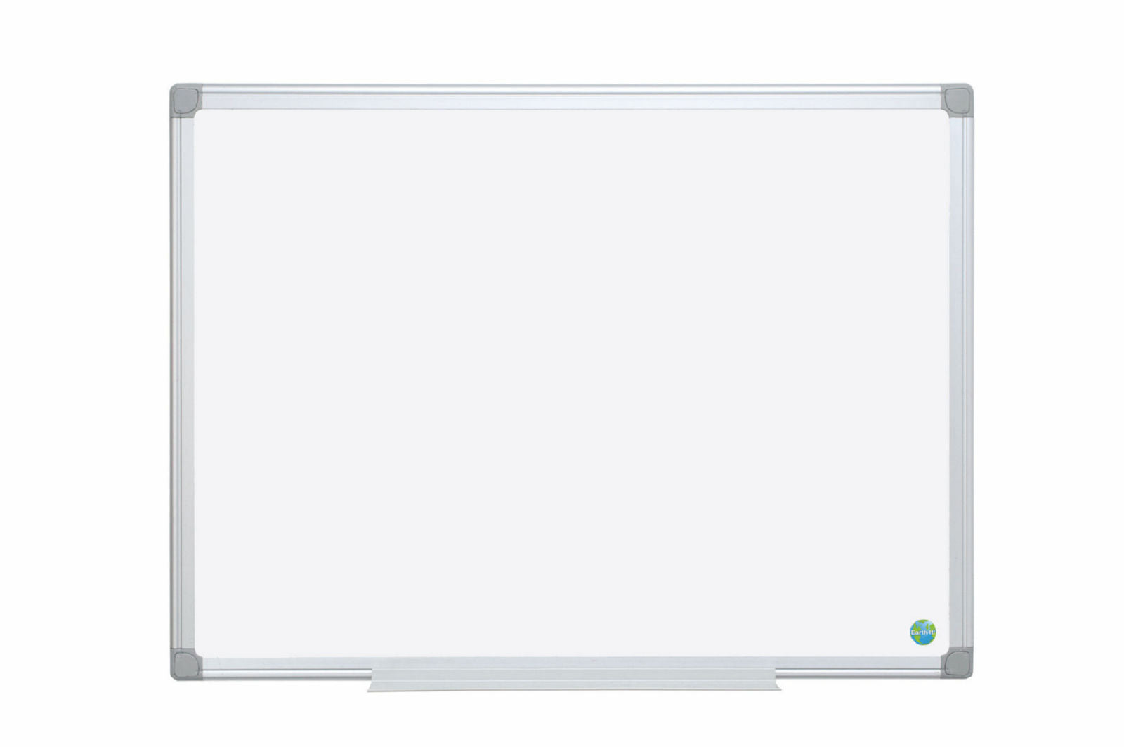 Bi-Office Earth-It Non Magnetic Melamine Whiteboard Aluminium Frame 1200x900mm - MA0500790 DD