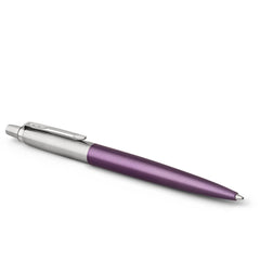 Parker Jotter Ballpoint Pen Victoria Violet/Chrome Barrel Blue Ink Gift Box - 1953190