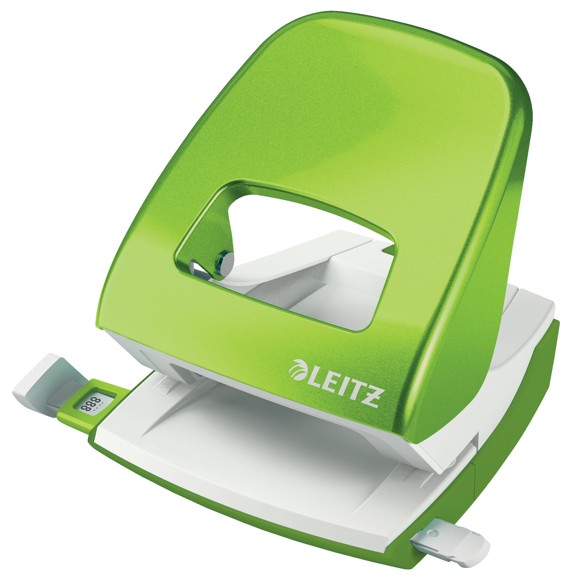 Leitz NeXXt WOW 2 Hole Metal Office Hole Punch 30 Sheet Green - 50081054