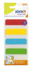 Valuex Filing Tabs 38x51mm 4 Colours 6 Tabs Per Pad (Pack 24) - 21608