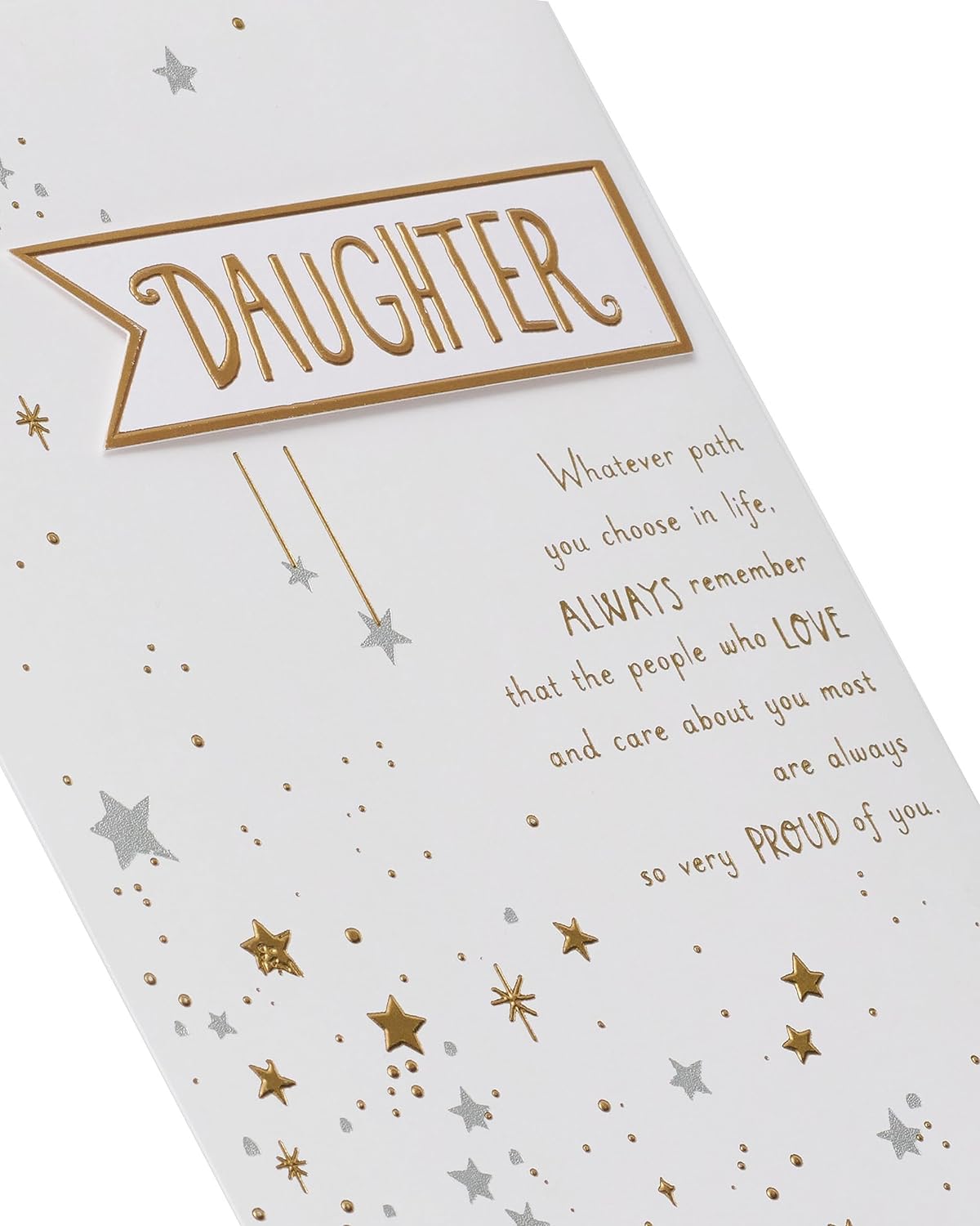Birthday Card for Daughter - Stars Design