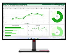 Lenovo ThinkVision P27q-30 27 Inch 2560 x 1440 Pixels Quad HD IPS Panel HDMI DisplayPort USB Hub Monitor