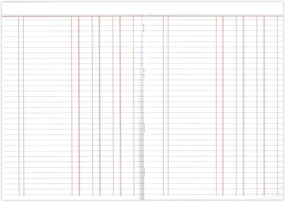 Silvine A4 Book Keeping Cash, 32 Pages Printed Treble Cash