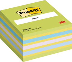 Post-it Notes Cube 76x76mm 450 Sheets Neon Green/Blue 2028 NB - 7100172387