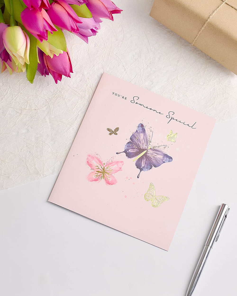 Butterfly Design,Pink Someone Special Mother's Day