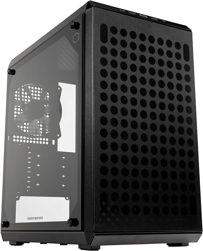 Cooler Master MasterBox Q300L V2 Black Mini Tower Tempered Glass PC Gaming Case