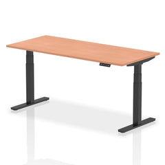Dynamic Air 1800 x 800mm Height Adjustable Desk Beech Top Black Leg HA01188 DD