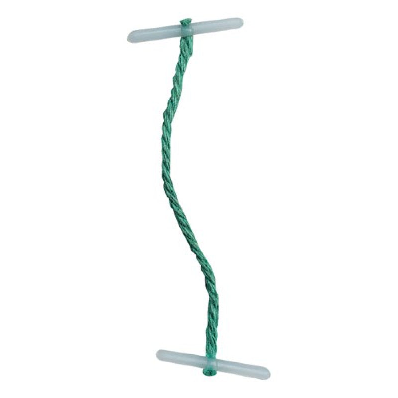 Green 76mm 5 Star Plastic Ended Treasury Tags for stationery, featuring 100 durable tags with secure plastic ends.