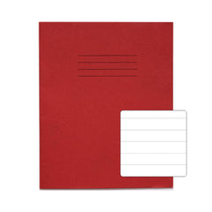 Rhino 8 x 6.5 (205 x 165mm) Exercise Book 32 Page Feint Ruled 15mm Red (Pack 100) - VEX142-165-0 DD