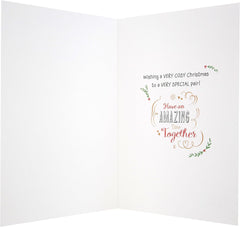 Christmas Greeting Card for Sister and Husband with Festive Seasonal Design and Heartfelt Wishes