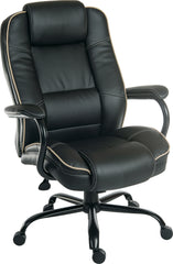 Goliath Duo Heavy Duty Bonded Leather Faced Executive Office Chair Black - 6925BLK DD