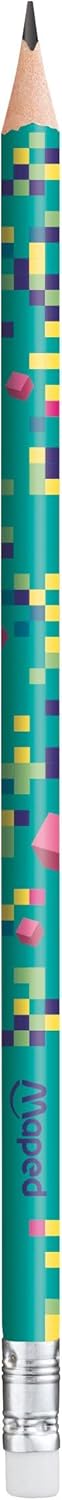 PIXEL PARTY ERASER TIPPED GRAPHITE PENCILS X 6