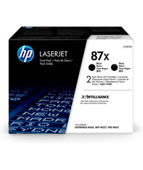 HP 87X Black Standard Capacity Toner Cartridge 18K pages Twinpack - CF287XD