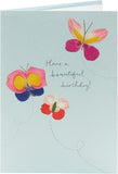 Flower Petal Butterflies Into The Meadow Range Birthday Card