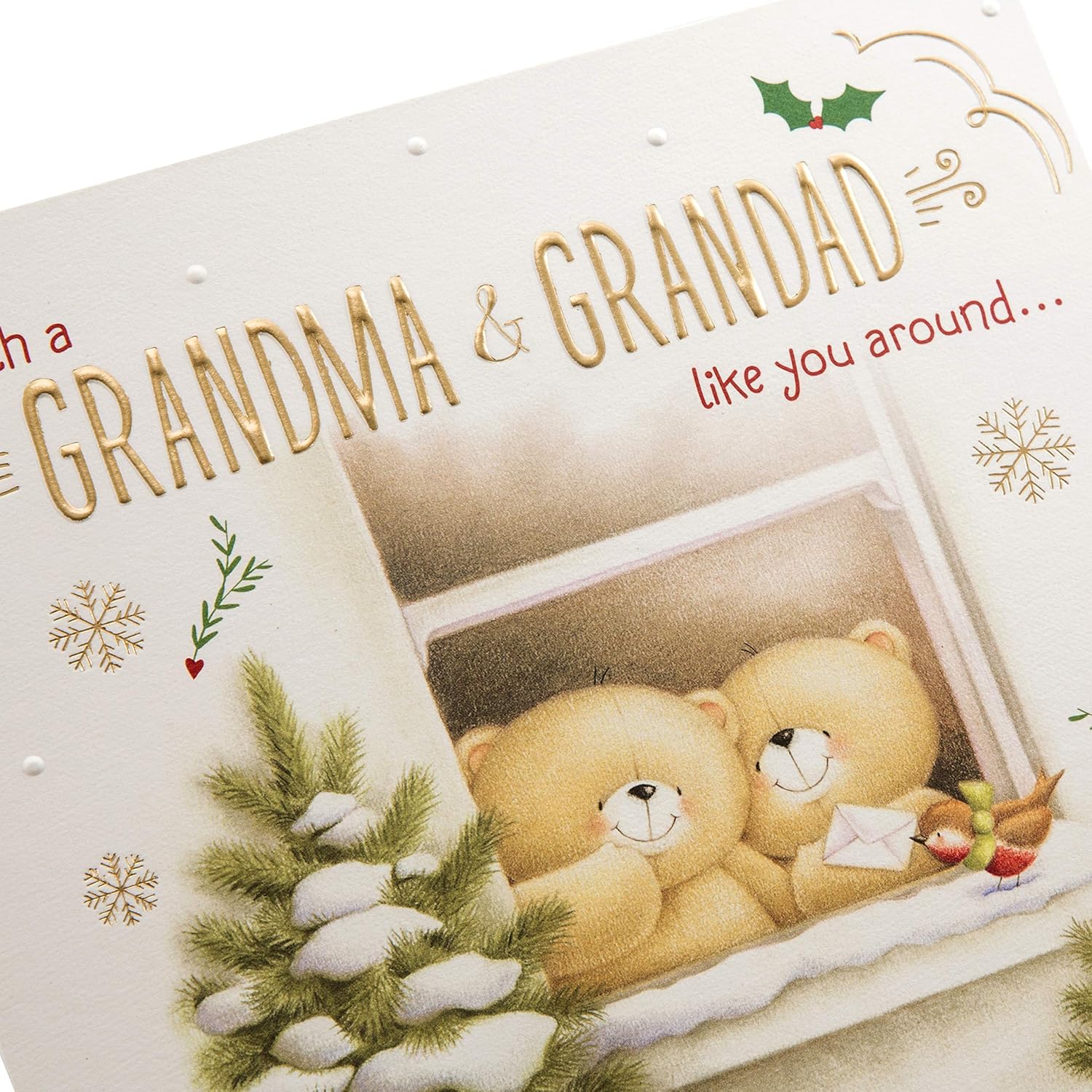 Christmas Card for Grandma & Grandad – Open Verse 075 Festive Design