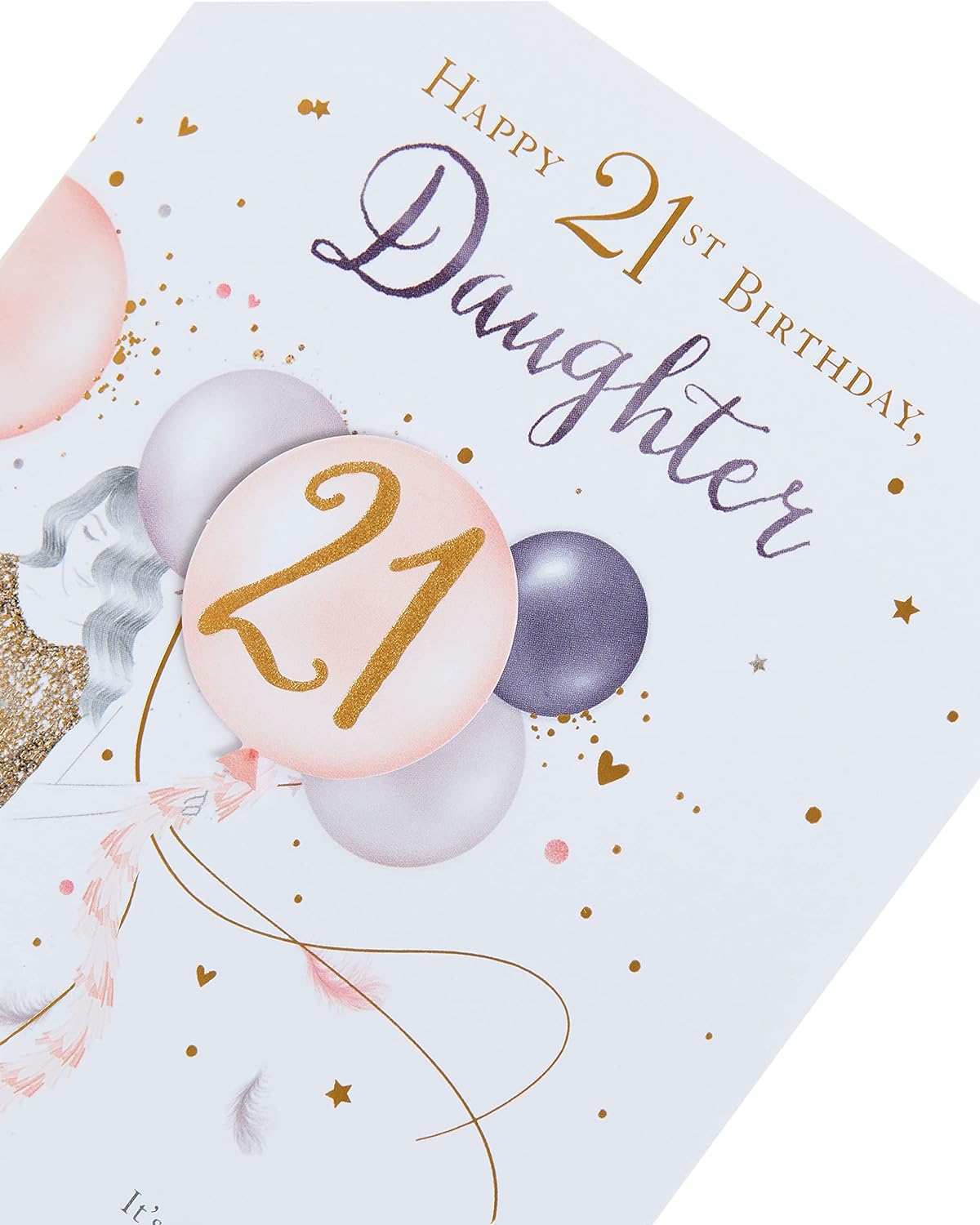 Stunning 21st Birthday Daughter Birthday Card