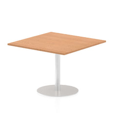 Dynamic Italia 1000mm Poseur Square Table Oak Top 725mm High Leg ITL0356 DD