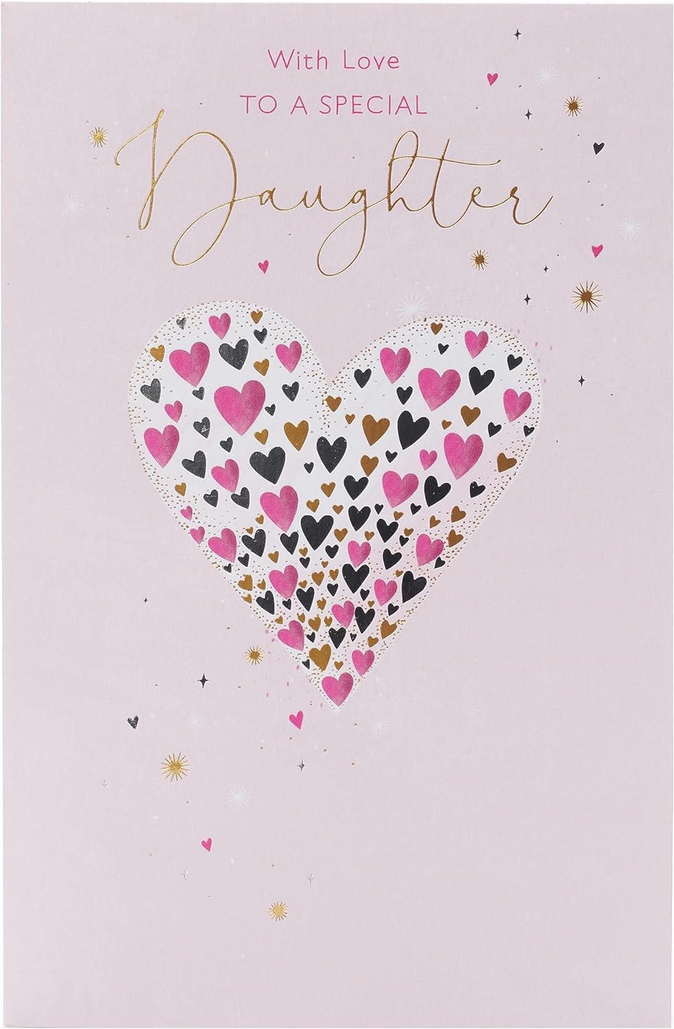 Mini Hearts Design Daughter Birthday Card