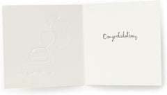Just Married Car Design Wedding Congratulations Card