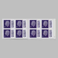 Royal Mail 1st Class Stamp Book – Pack of 8 Self-Adhesive Stamps for UK Priority Mail