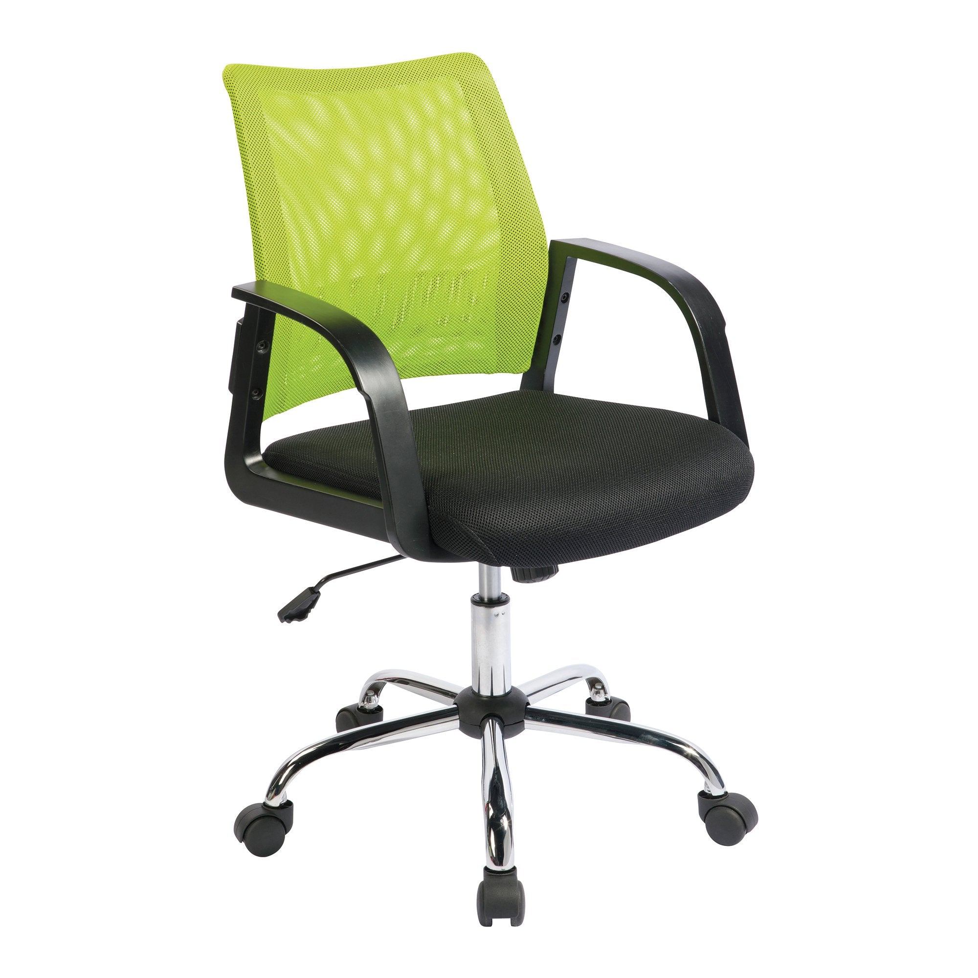 Nautilus Designs Calypso Medium Mesh Back Task Operator Office Chair With Fixed Arms Green - BCM/F1204/GN DD