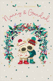 Boofle Christmas Card for Nanny & Grandad – Cute Festive Design