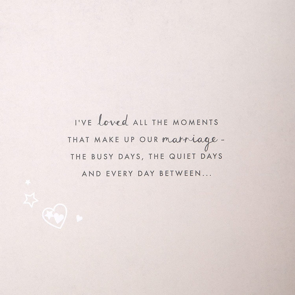 Intricate Laser-cut Design Husband Wedding Anniversary Card