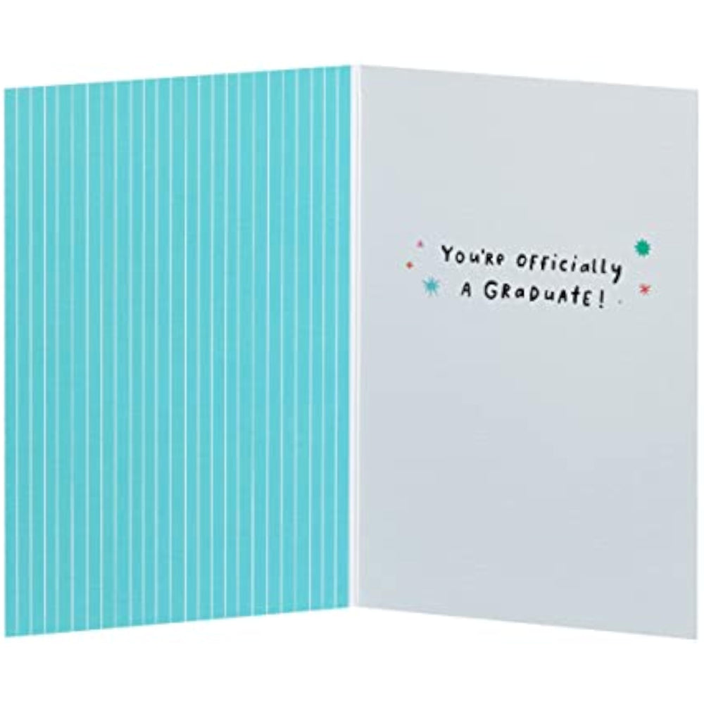 UK Greetings Graduation Card For Him/Her/Friend With Envelope - Yellow Design