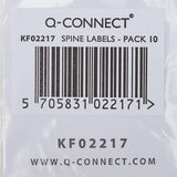 Q-Connect Lever Arch File Spine White 10 Labels