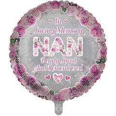 In Loving Memory of Nan Round Remembrance Foil Balloon