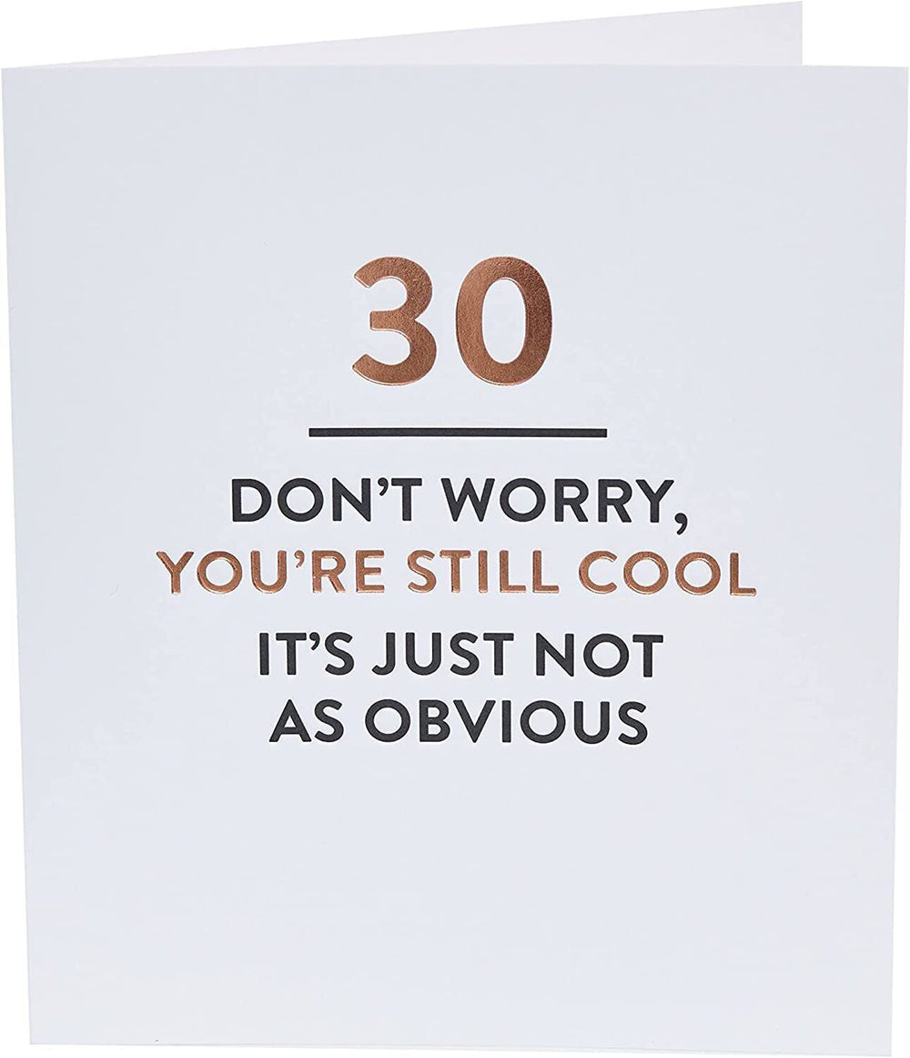 Funny 30th Birthday Card