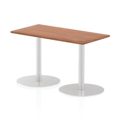 Dynamic Italia 1200 x 600mm Poseur Rectangular Table Walnut Top 725mm High Leg ITL0233 DD