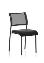 Brunswick Visitor Chair Black Fabric Black Frame BR000020 DD