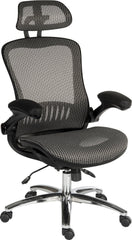 Teknik Harmony High Back Executive Mesh Office Chair With Height Adjustable Arms Grey - 6956GREY DD
